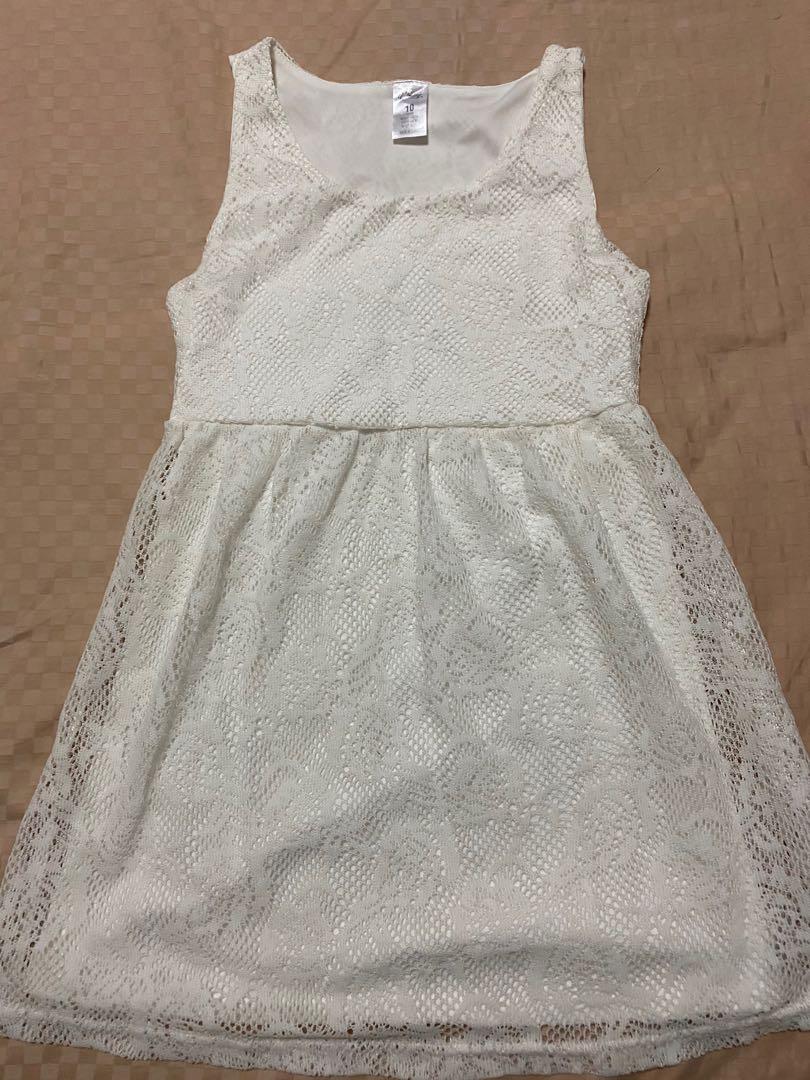 Girls 10 years old White Dress