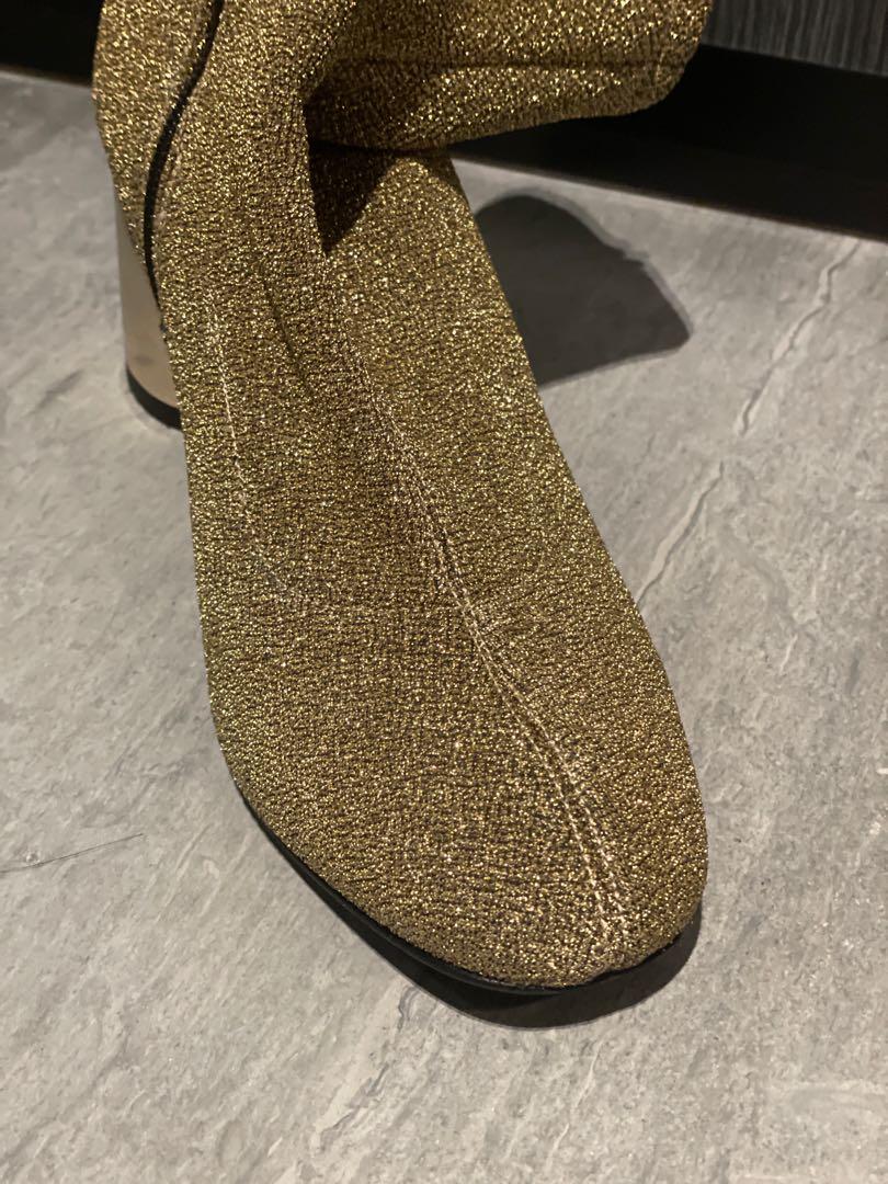 Glitter gold boots sale