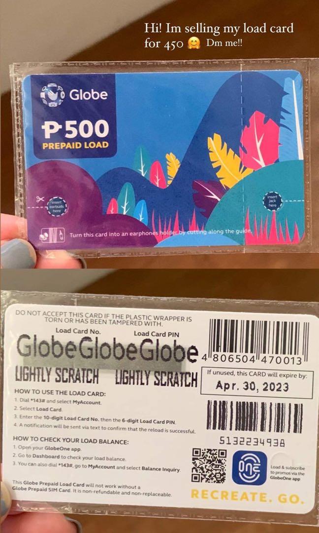 How to know your load balance in globe top