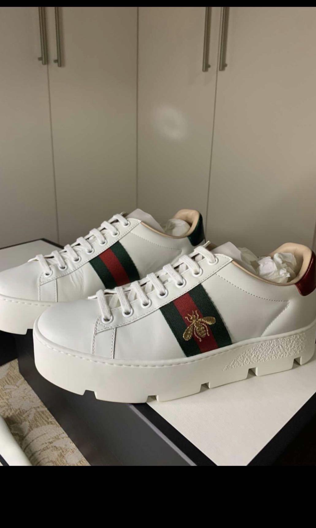 Gucci ace platform sale