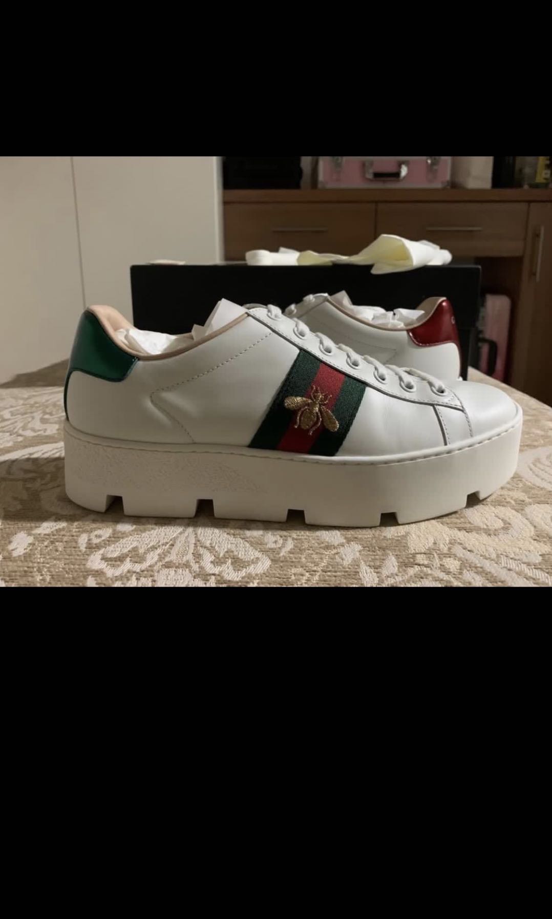 Gucci Ace Platforms Womens