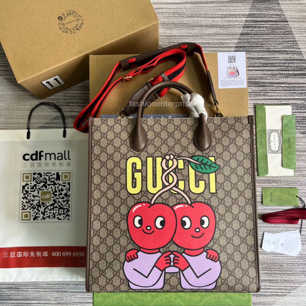 Gucci Cherry print medium tote