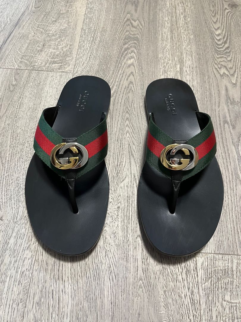 Mens flip sales flops gucci
