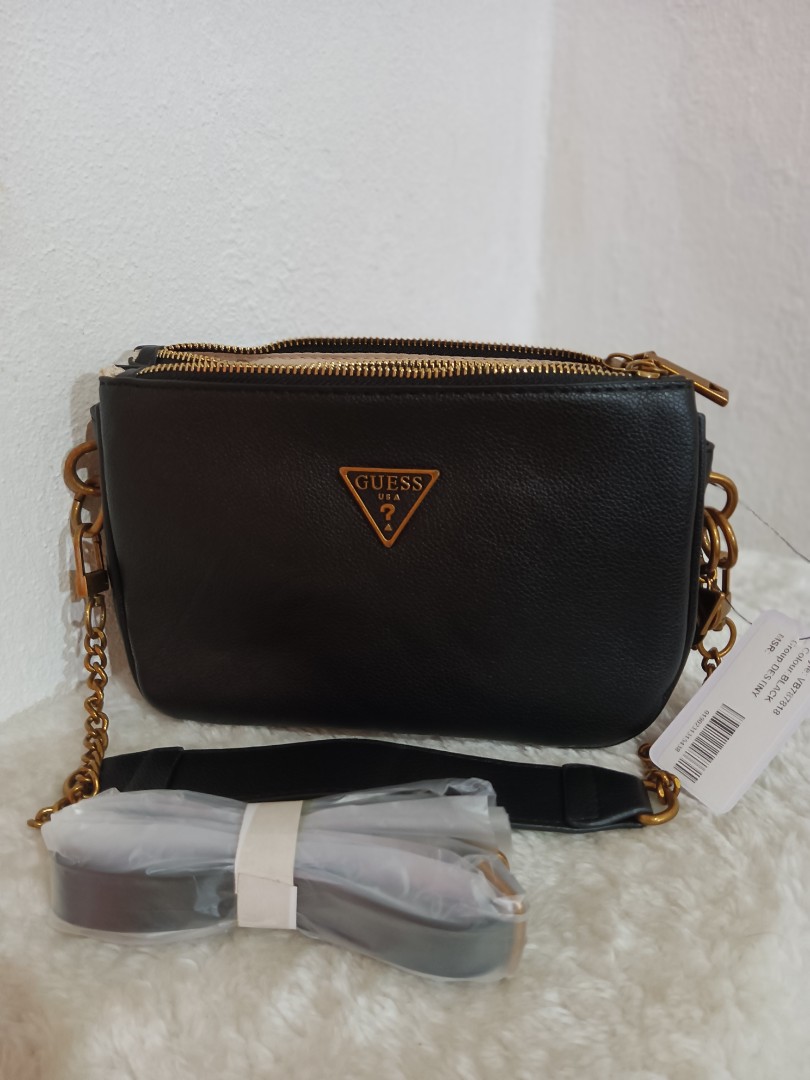 guess destiny top zip shoulder bag