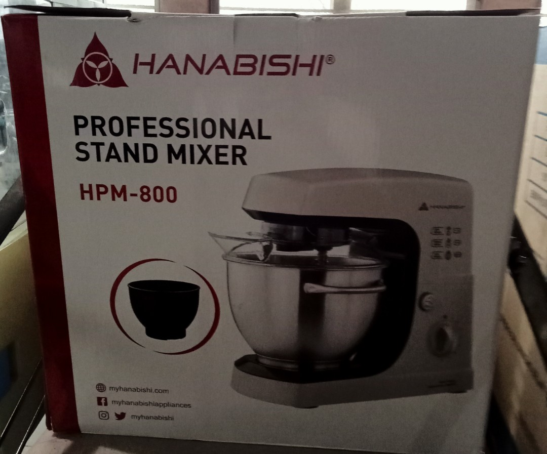 HANABISHI PROFESSIONAL STAND MIXER HPM800, TV & Home Appliances