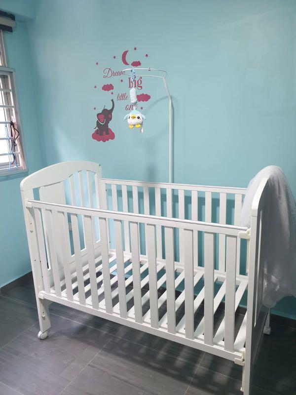 Happy Dream 4 in 1 cot Babies Kids Baby Nursery Kids Furniture Cots Cribs on Carousell