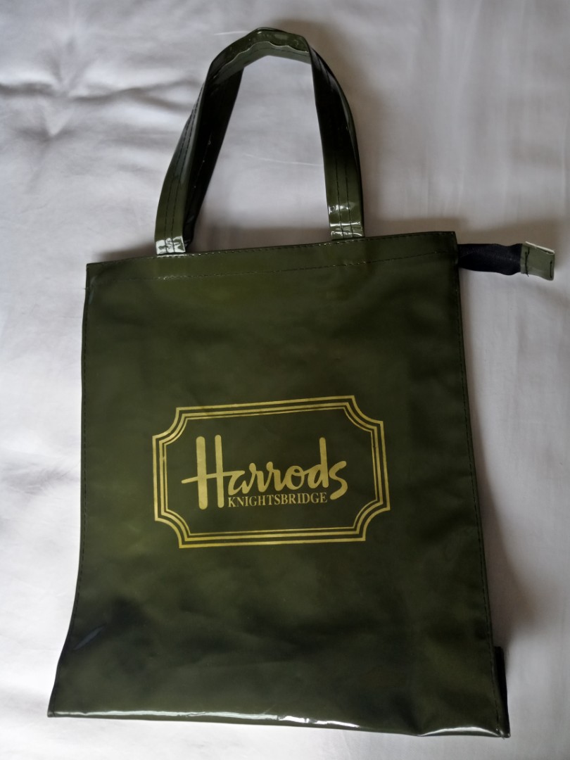 Harrods tote bag with zip, Women's Fashion, Bags & Wallets, Tote Bags