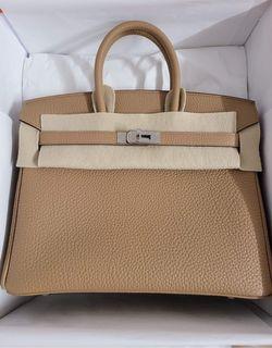 BNIB Hermes Birkin 25 Togo Azur PHW, Luxury, Bags & Wallets on