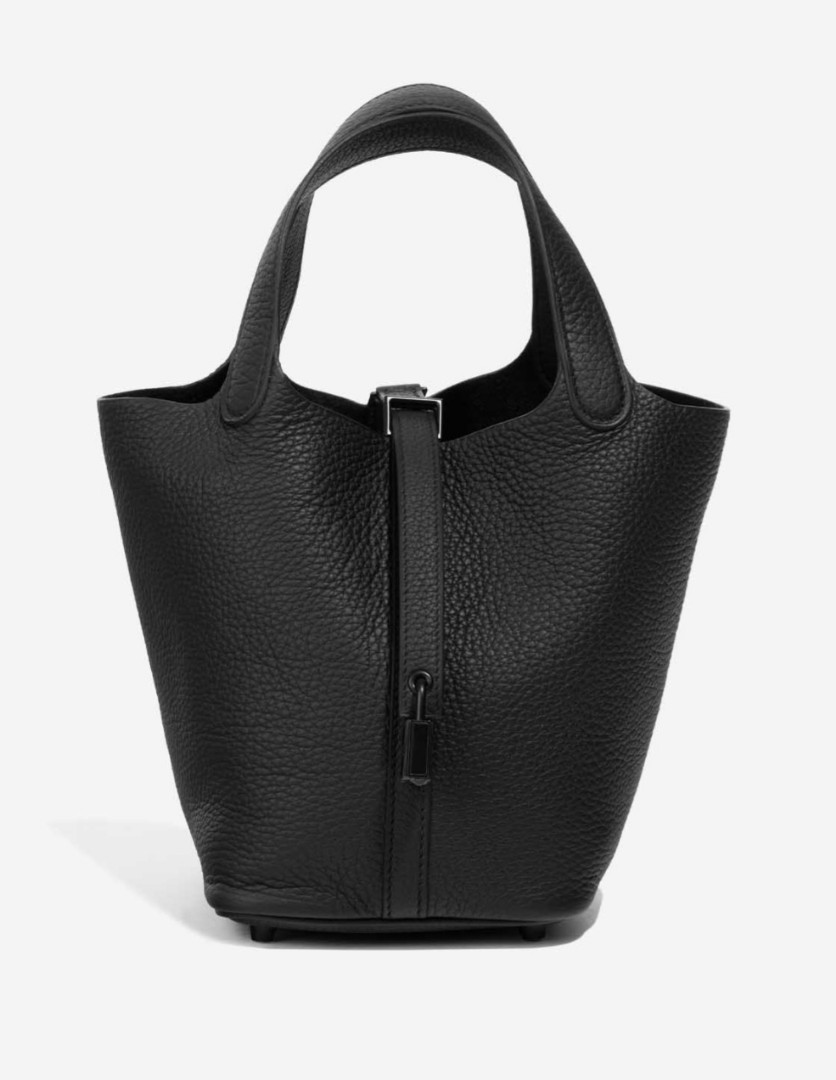 Hermes so-black Picotin 18, Women's Fashion, Bags & Wallets, Tote Bags ...