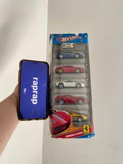hotwheels ferrari 5 pack
