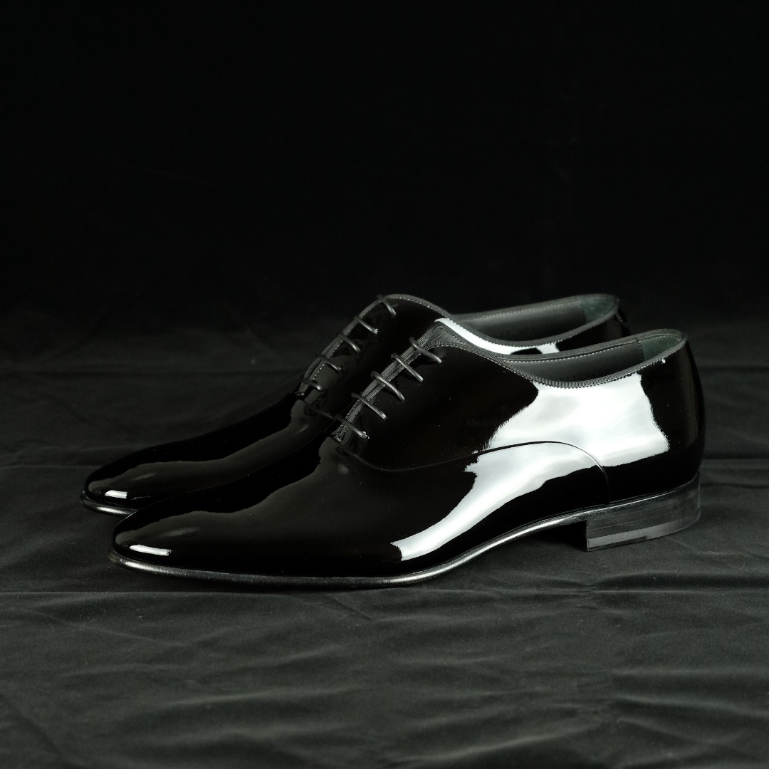 Hugo boss patent leather shoes shop