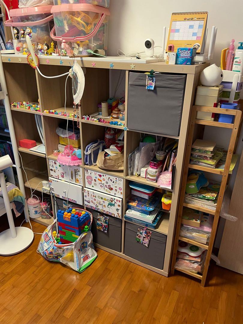 IKEA Kallax Shelving Unit with drawers, Furniture & Home Living