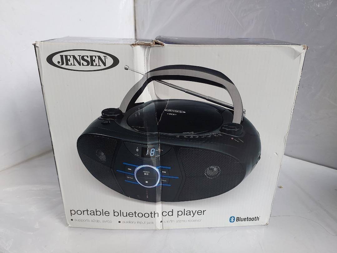 Jensen Portable CD Cassette AM/FM Radio Player Speaker CD550 NewUSA