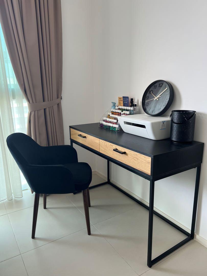 JOY Scandi Working Table Set w Chairs, Furniture & Home Living, Furniture, Tables & Sets on