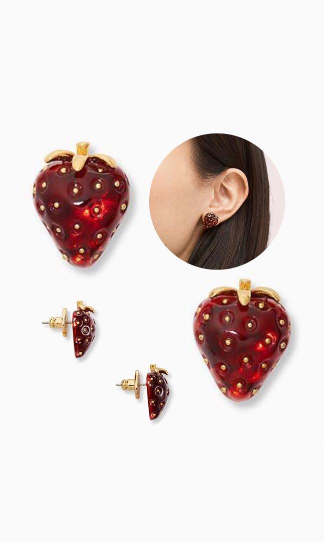 Kate spade strawberry clearance earrings