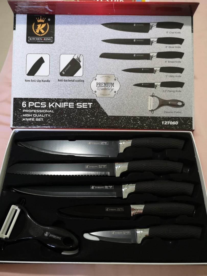 Kitchen King 18 Piece Knife Set Including Knife Sharpener