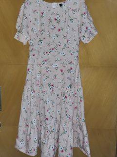 Korean Floral Midi dress