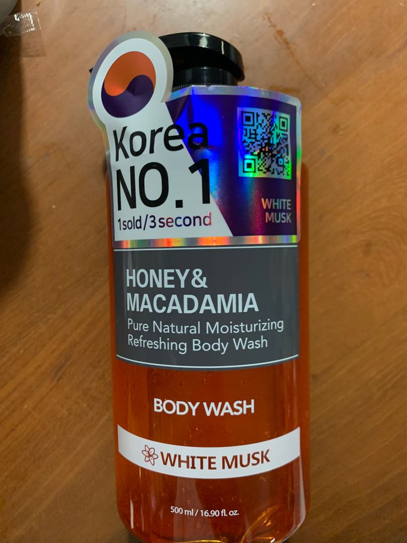 Kundal body wash 500ml NEW exp 2023 white musk, Kesehatan & Kecantikan