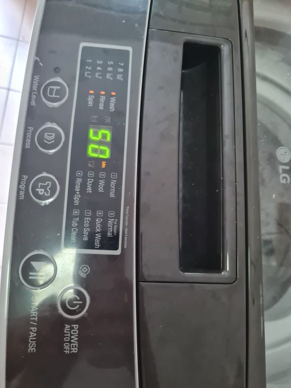 LG T2108VSPM2 8KG Smart Inverter Top Load Washing Machine, TV & Home