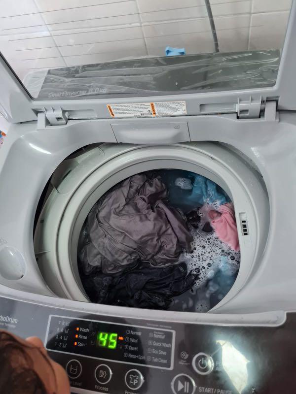 LG T2108VSPM2 8KG Smart Inverter Top Load Washing Machine, TV & Home