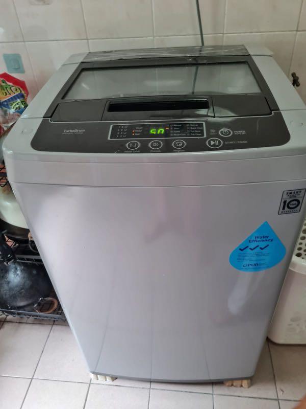 LG T2108VSPM2 8KG Smart Inverter Top Load Washing Machine, TV & Home