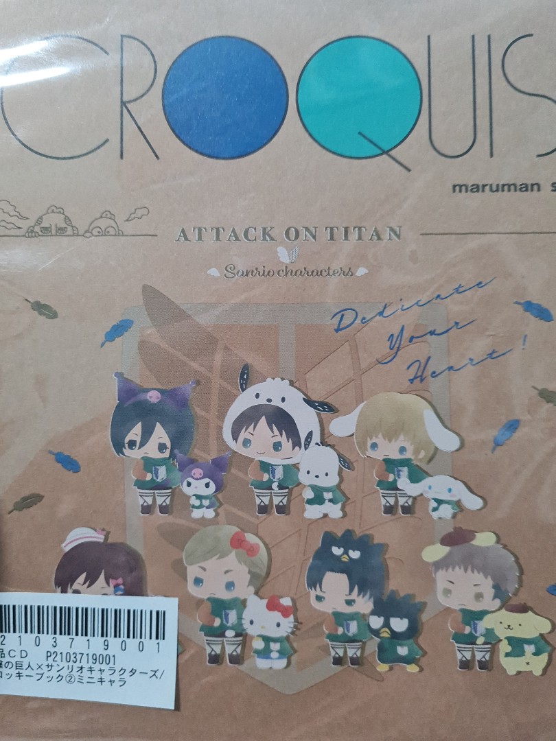 limited edition maruman croquis sketchbook attack on titan x sanrio