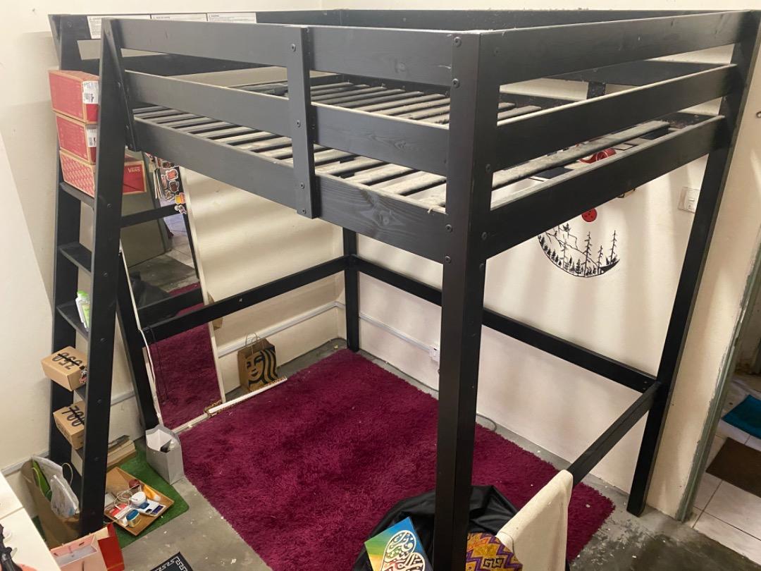Loft Bed Ikea (Storå), Furniture & Home Living, Bedding & Towels On  Carousell