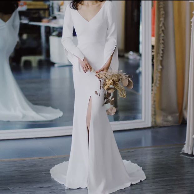 long fishtail dress