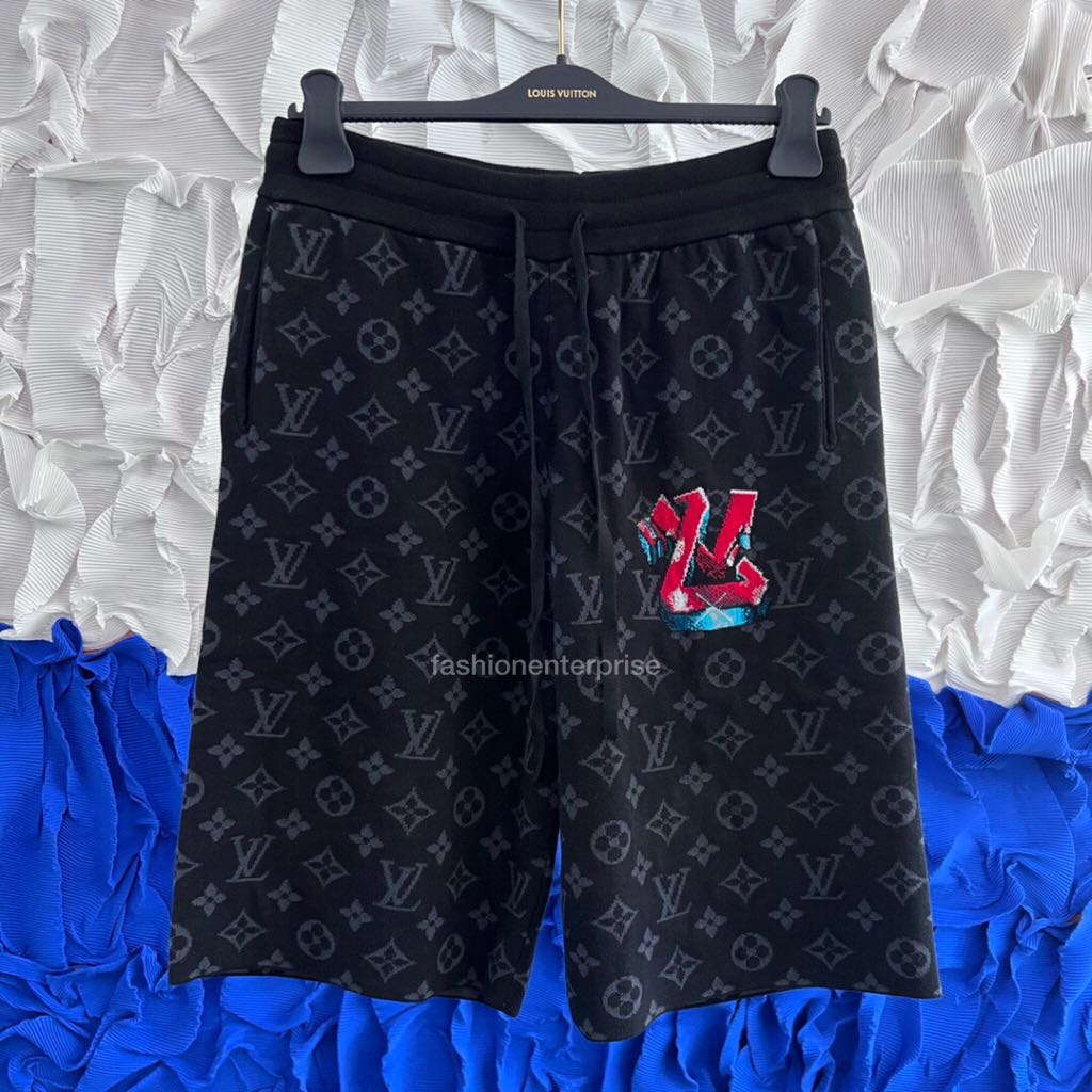 Louis Vuitton, Shorts, Louis Vuitton Lv Monogram Graffiti Shorts