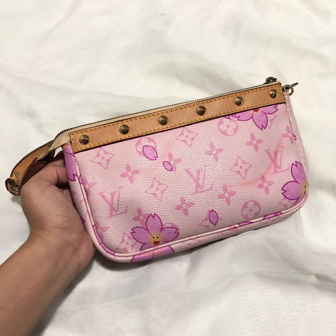 Authentic Louis Vuitton Takashi Murakami Cherry Blossom Pochette Accessoires,  Luxury, Bags & Wallets on Carousell