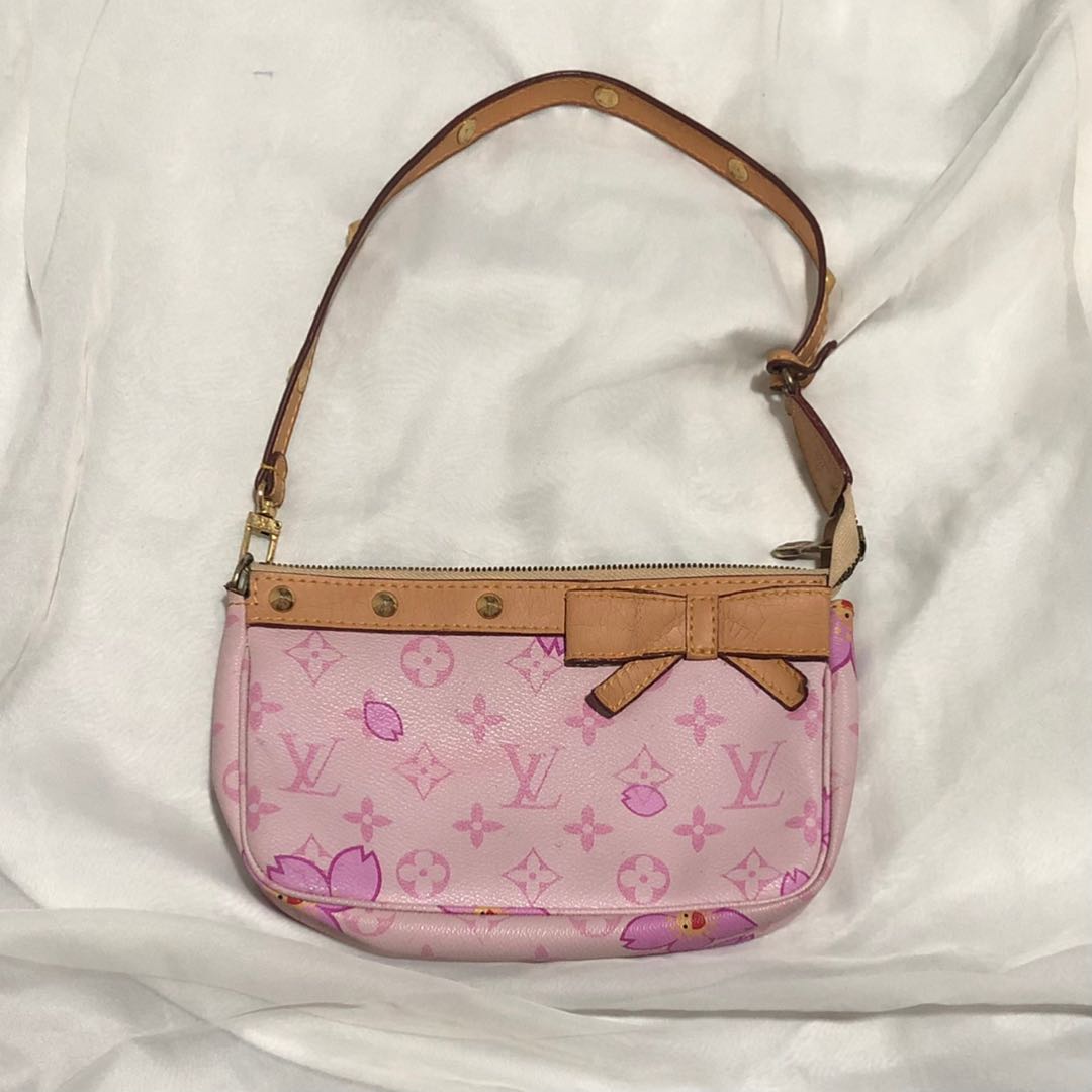 Louis Vuitton Cherry Blossom Takashi Murakami Sakura Pouch Bag Pochette  Nice