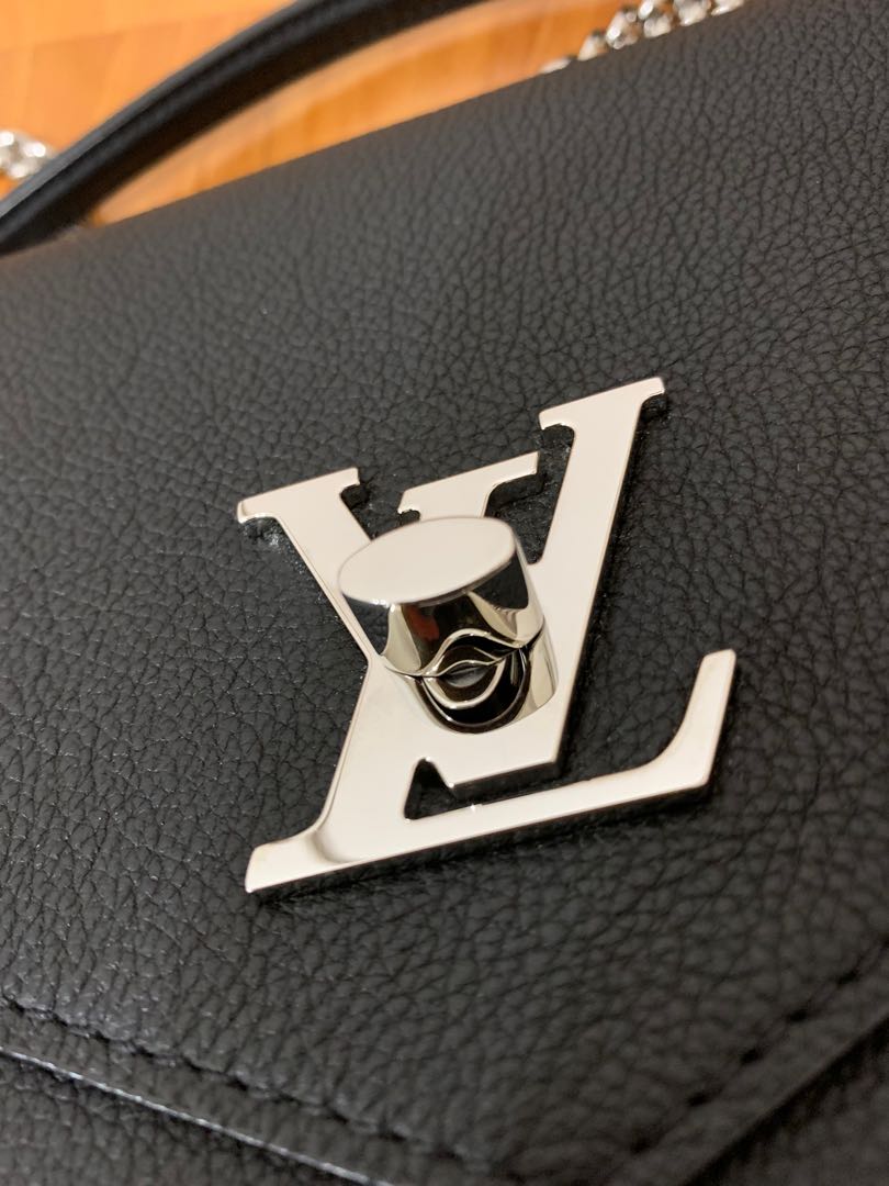 Louis Vuitton Lockme Mylockme Satchel Chain Bag, Black, One Size