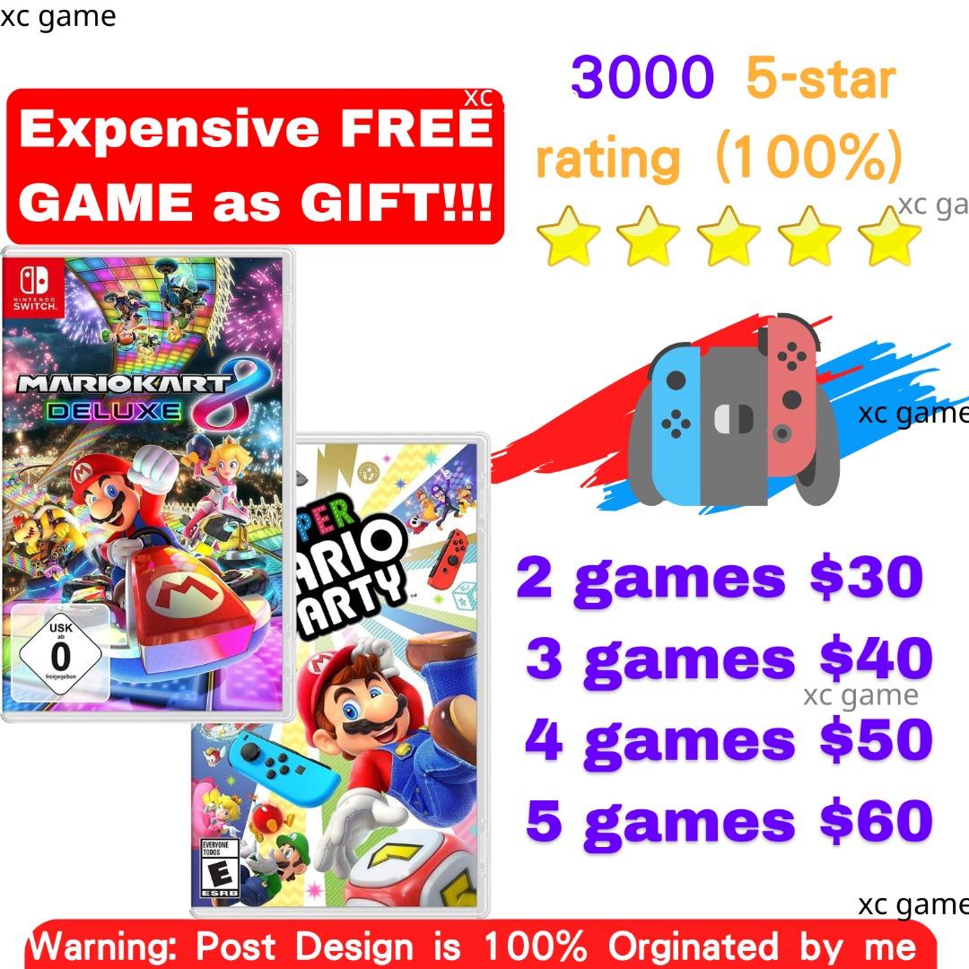 Mario Kart 8 Deluxe/Super Mario Party Nintendo Switch Games628630611600671122