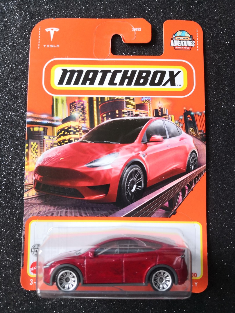 Matchbox Tesla Model Y Red Hobbies Toys Toys Games on Carousell