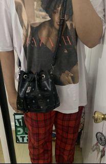 MCM Leather Bucket Sling Cross-body bag