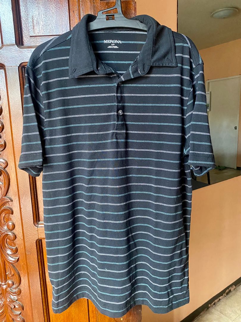 Merona Stripes Polo Shirt, Men's Fashion, Tops & Sets, Tshirts & Polo Shirts  on Carousell