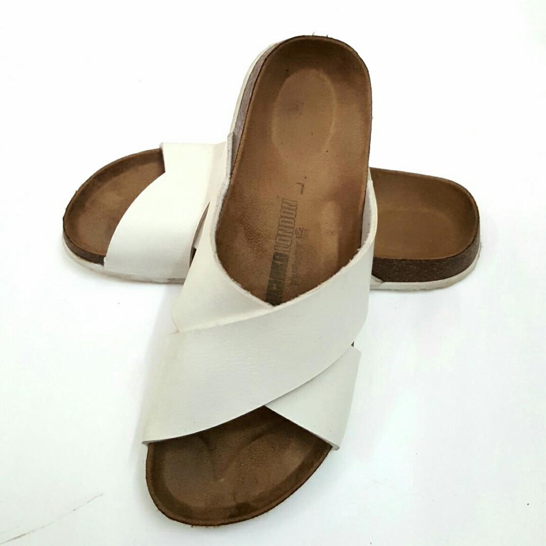 Mens sandals discount cork footbed