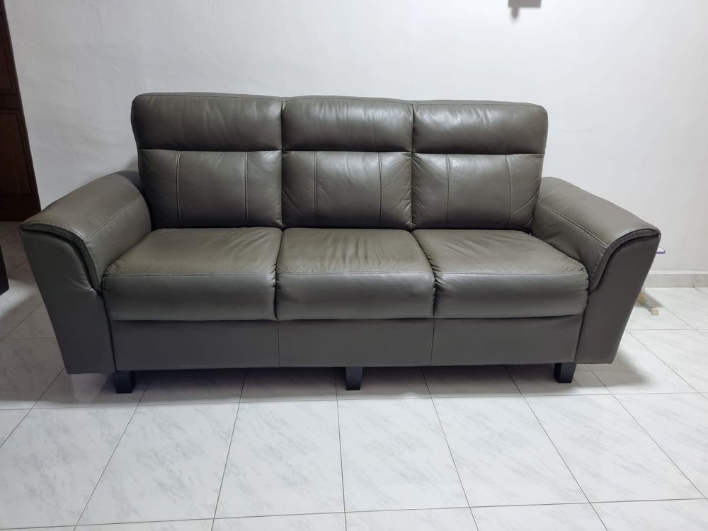 Mixed LeatherPVC Sofa, Furniture & Home Living, Furniture, Sofas on