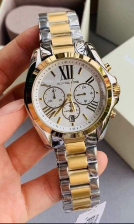 MK TWO TONE BIG BRADSHAW AUTHENTIC WATCH