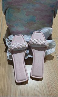 Mmmhuilet x amazara sendal LUSTY GALLANTpink sparkle