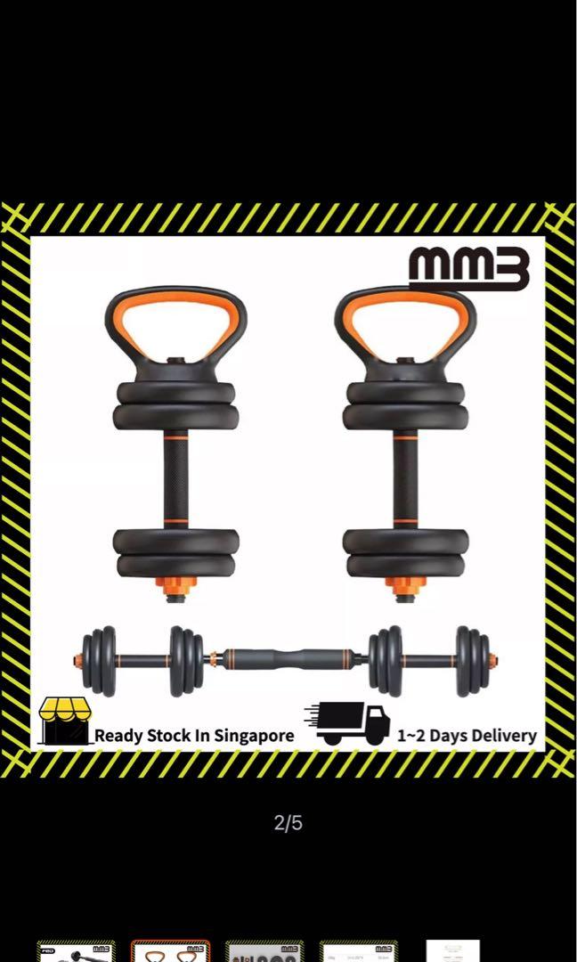 Multiple option dumbbells 40kg, Sports Equipment, Exercise & Fitness