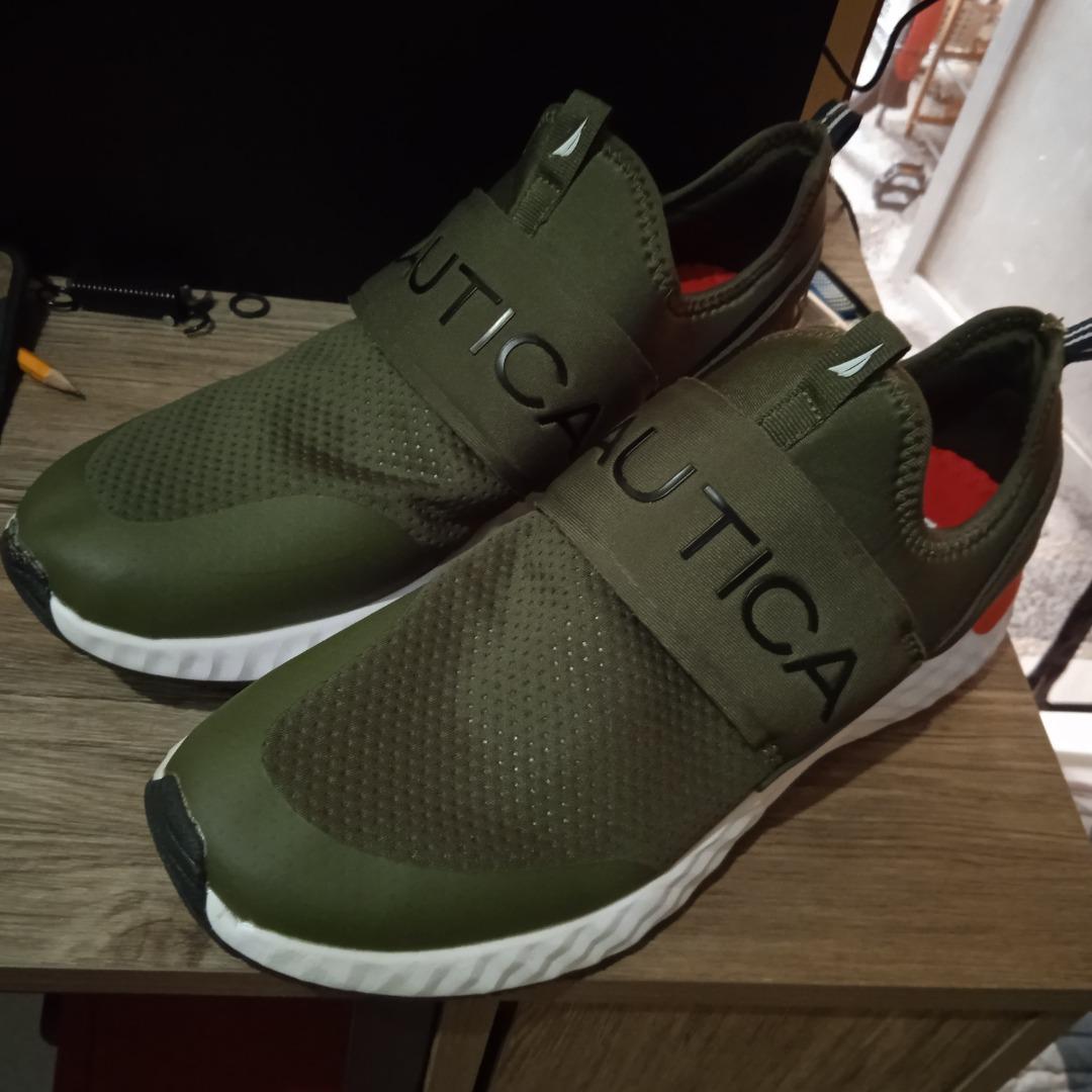 Green nautica shoes clearance