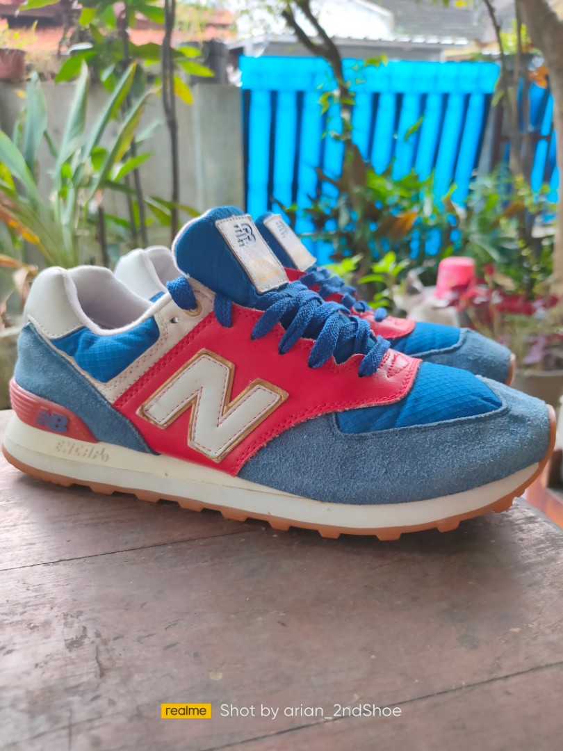 NEW BALANCE 574 SPECIAL EDITION 'Olympic London', Fesyen Pria, Sepatu ,  Sneakers di Carousell
