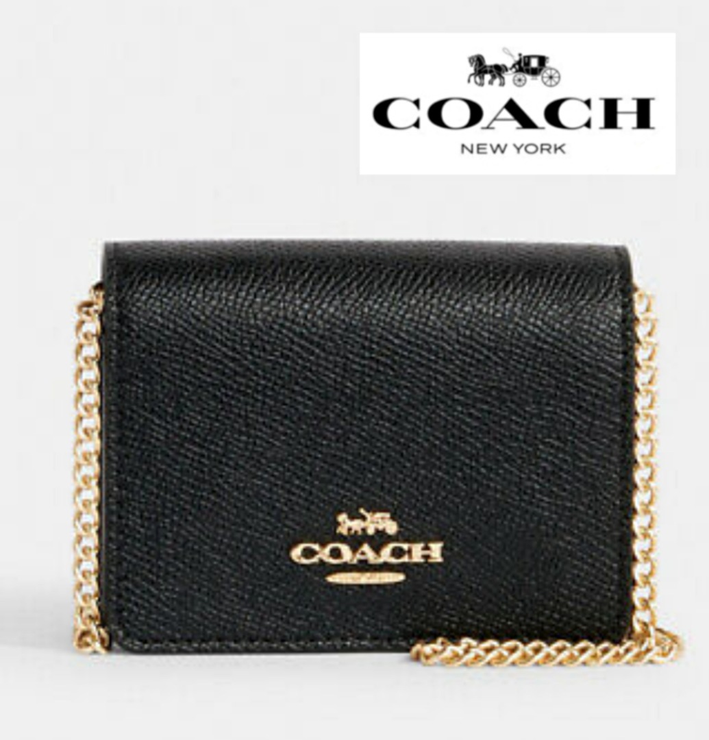 Coach Mini Wallet on a Chain, Women's Fashion, Bags & Wallets, Cross-body  Bags on Carousell