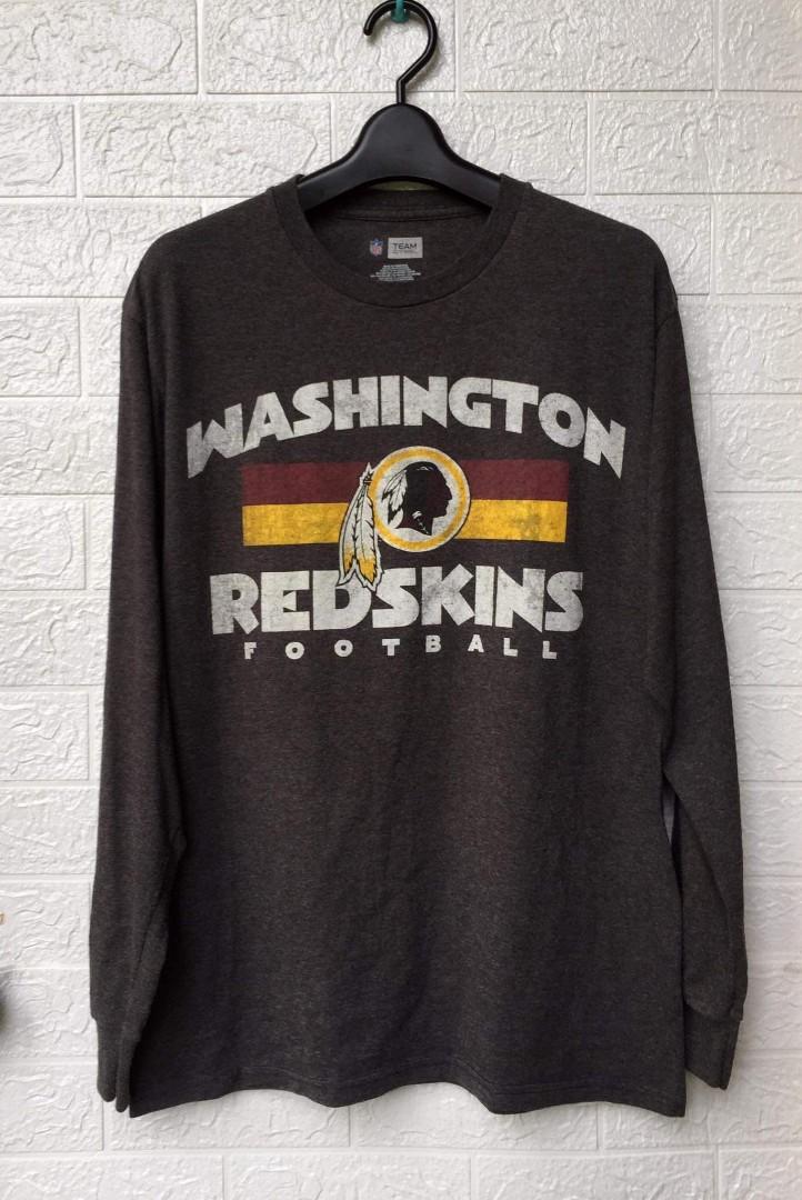 NFL Team Apparel Gray Washington Redskins Graphic T-Shirt