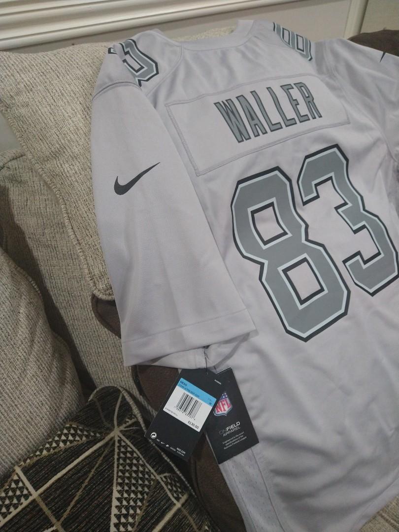 Men's Nike Darren Waller Gray Las Vegas Raiders Atmosphere Fashion Game Jersey Size: Medium