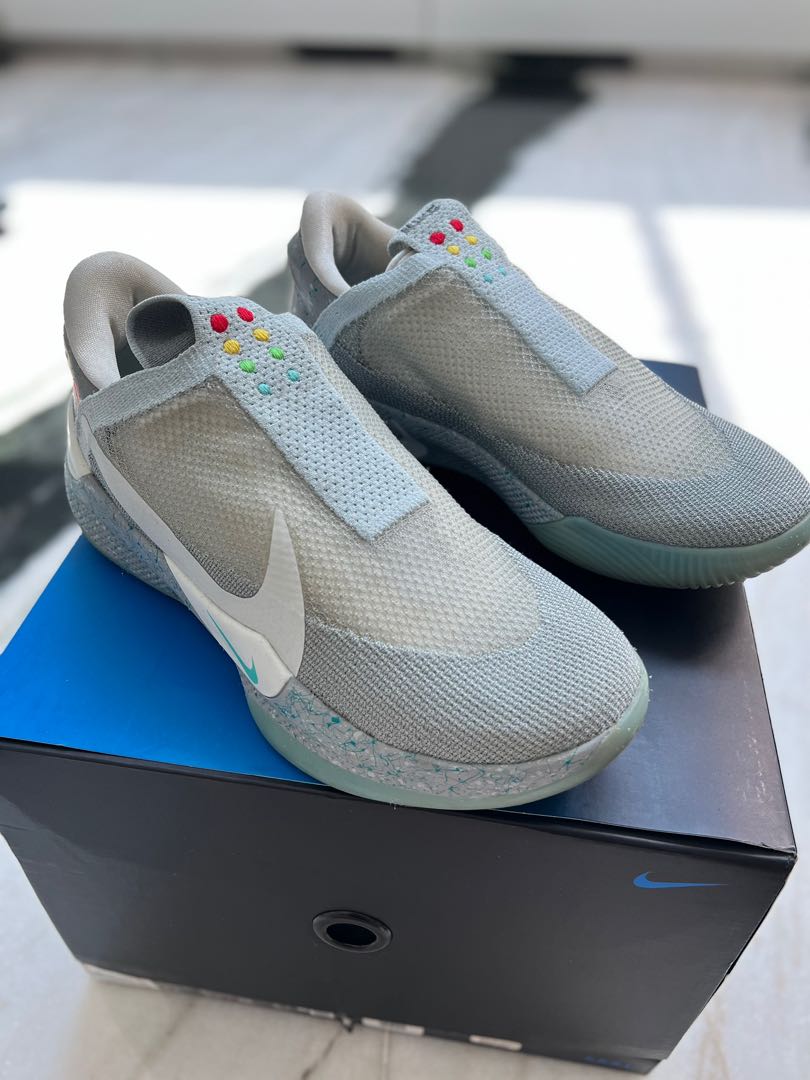 Nike Adapt BB Mag Wolf Grey White Men s Fashion Footwear