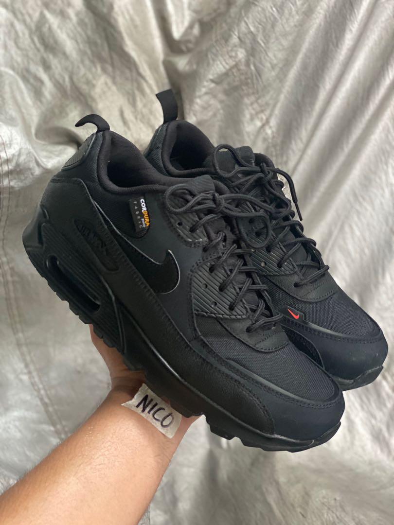 Nike Air Max 90 Surplus Triple Black Infrared, Men's Fashion, Footwear,  Sneakers on Carousell