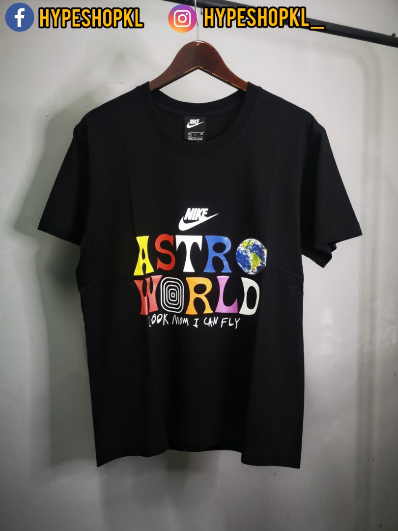 Lírico Económico mayoria Nike Astroworld, Men's Fashion, Tops & Sets, Tshirts & Polo Shirts on  Carousell
