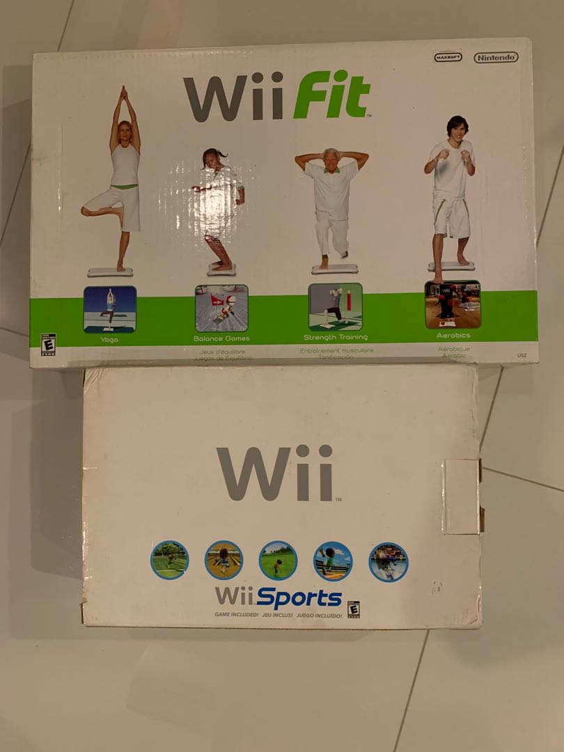 Nintendo Wii Console set) and Wii Fit, Video Gaming, Video